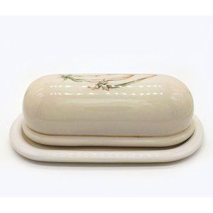 Ceramic Covered Butter Dish by Epoch